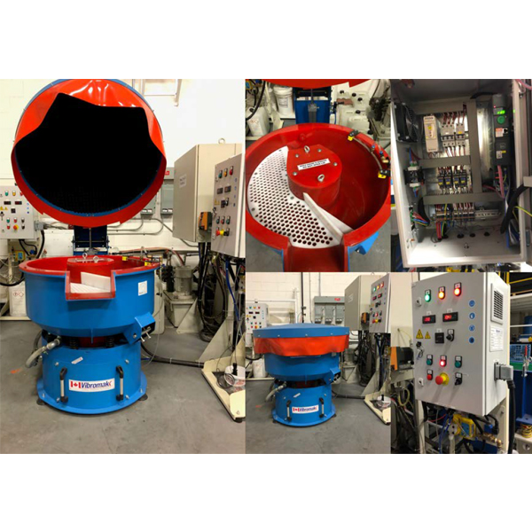 VKUE 150 Round vibratory bowl with separation deck
