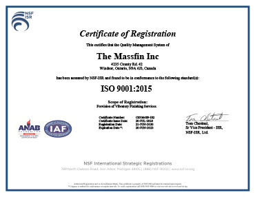 ISO 9001:2015 Certificate